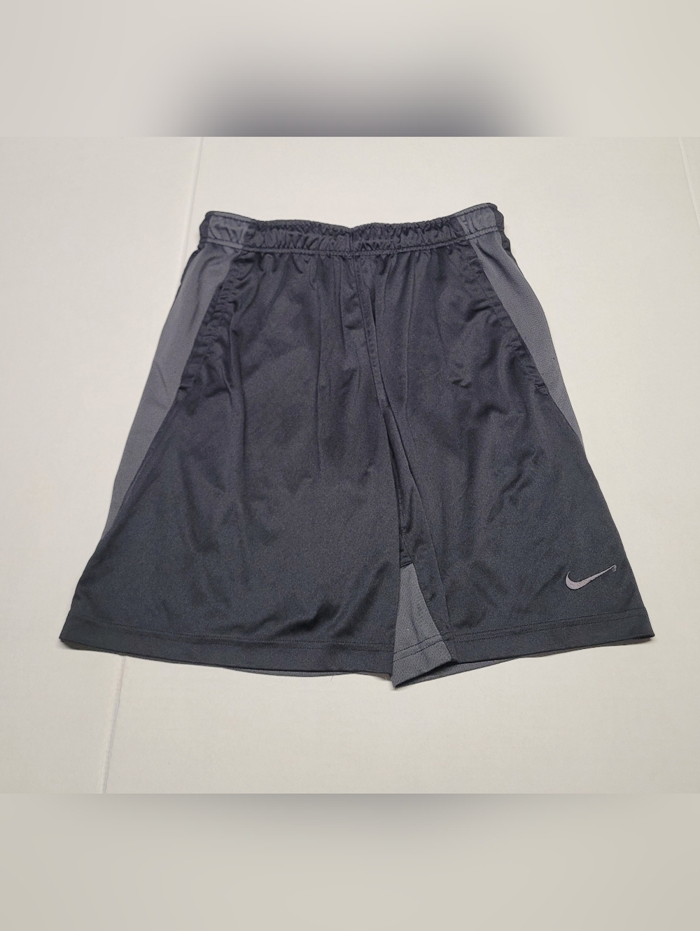 Nike Men’s Black Athletic Shorts with Gray Panels